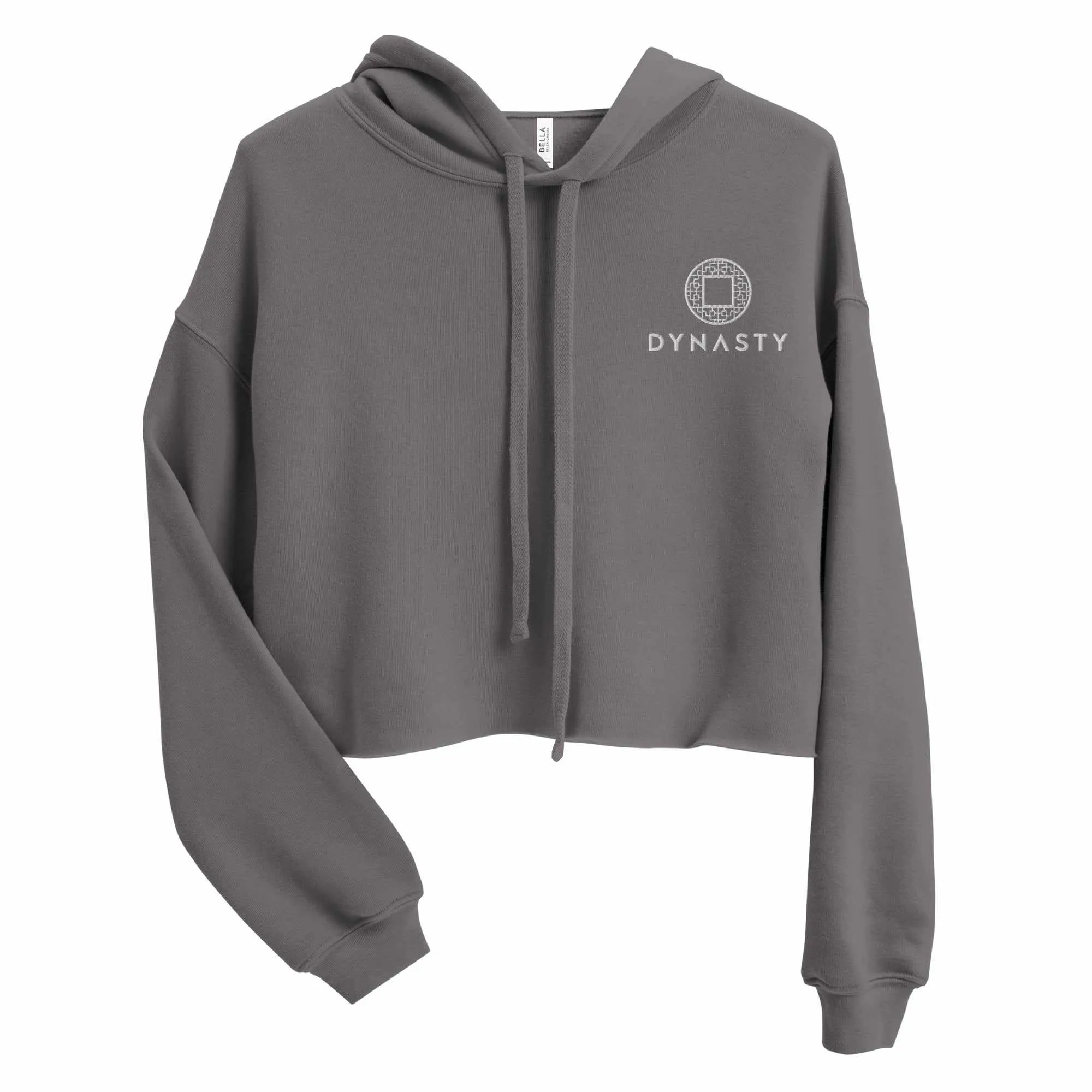 Dynasty Emblem Embroidered Women's Crop Hoodie