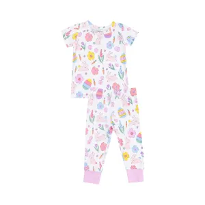 Easter Bunnies Loungewear Set in Pink