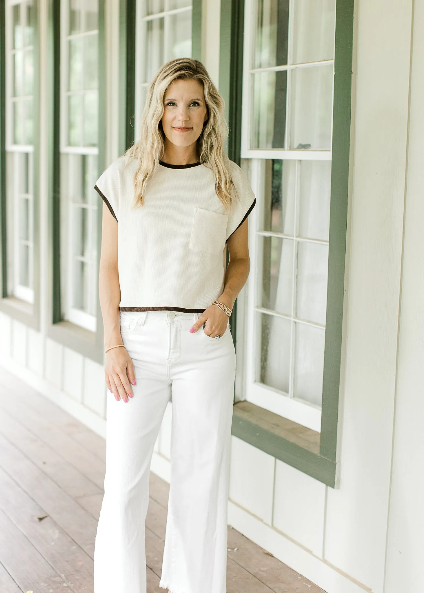 Easy Breezy Short Sleeve Sweater