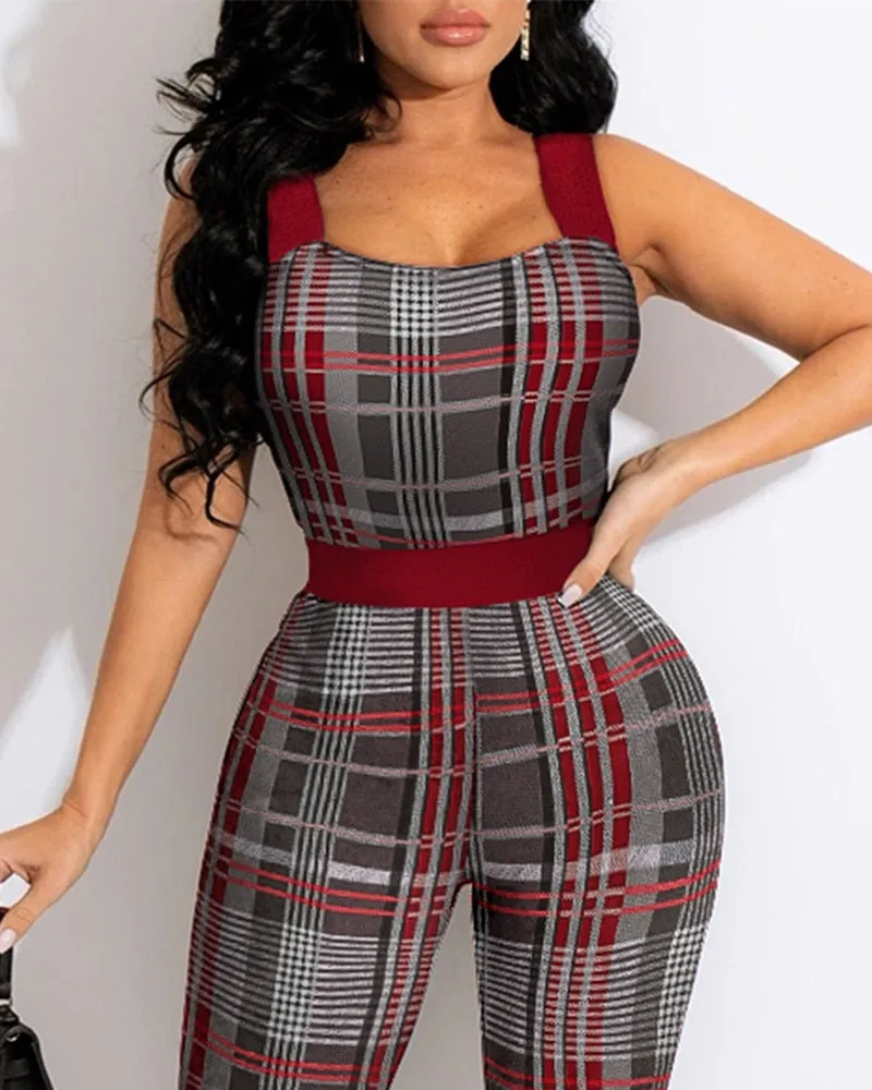 Elastic High Casual Jumpsuit