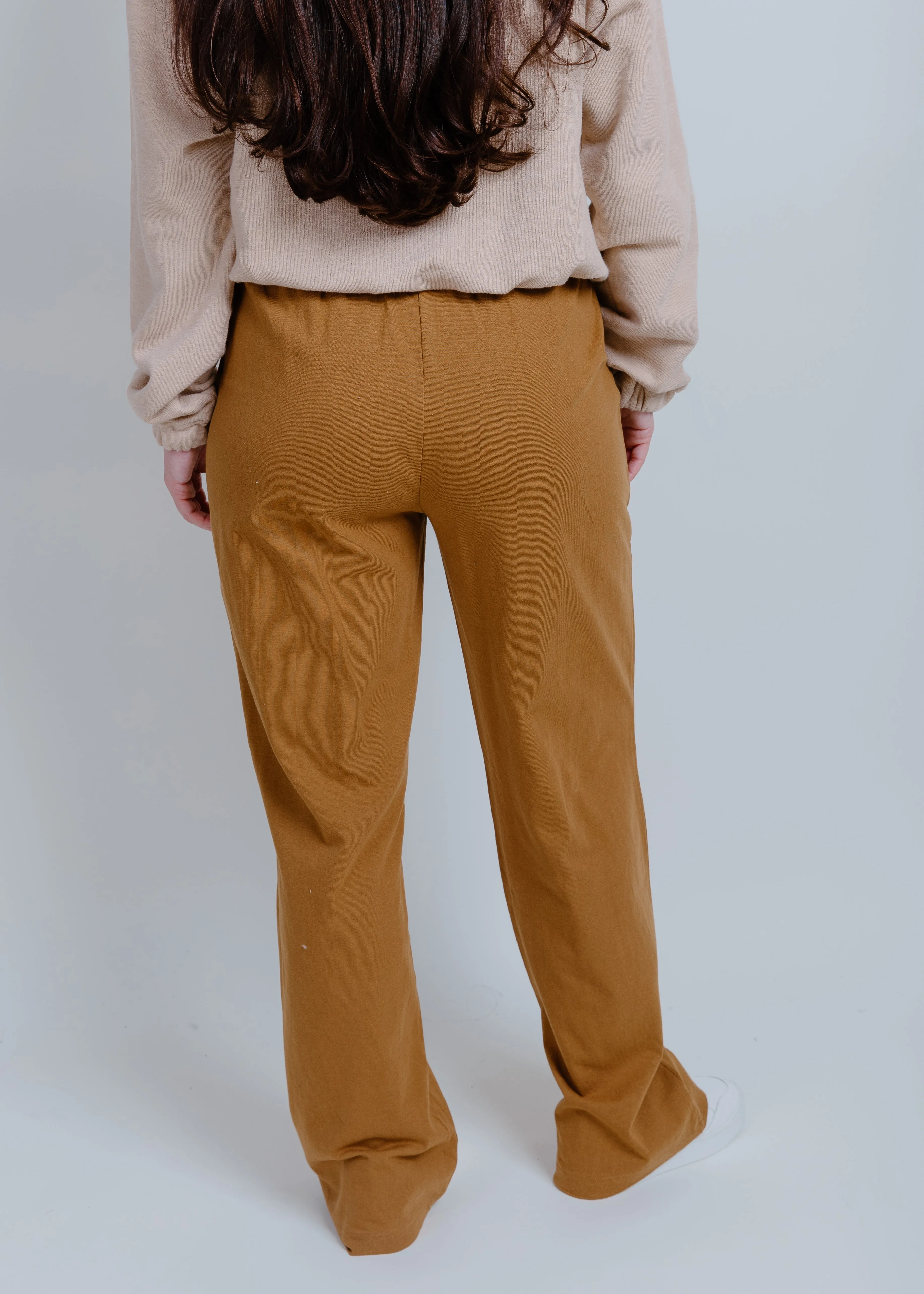 Eleanor Drawstring Pants - Pale Brown