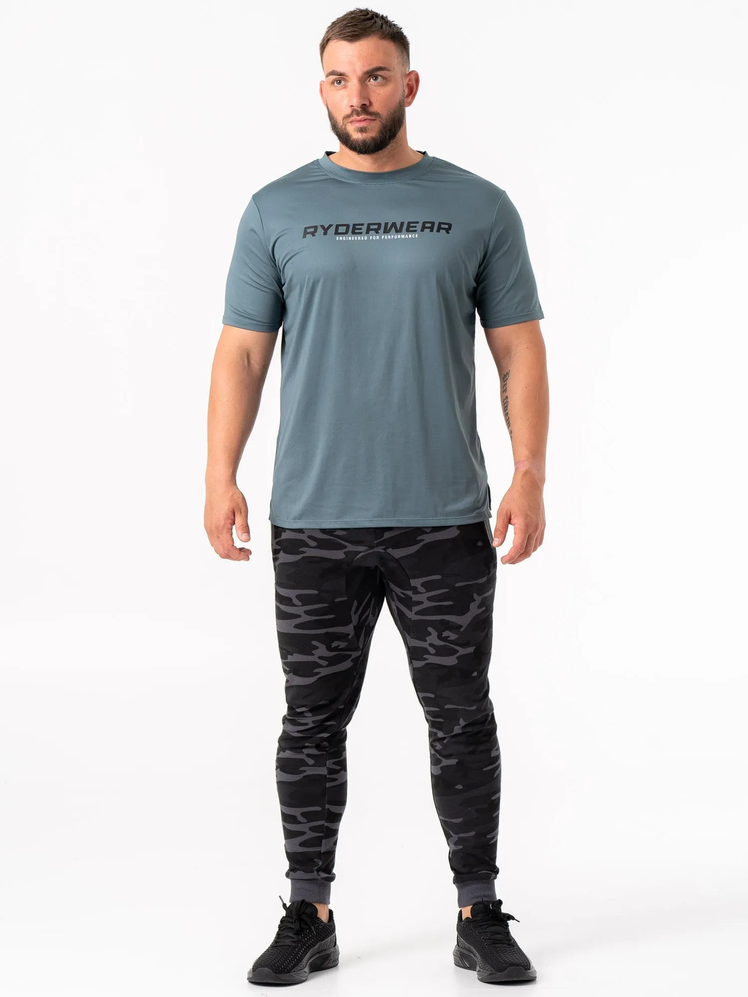 Energy Track Pants - Black Camo