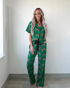 Estate Escape Pajama Set - Green