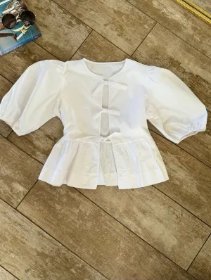 Ethereal Elegance top in White
