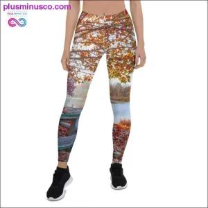 Fall leaves all over print Leggings