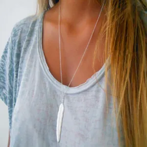 Feather Pendant Necklace