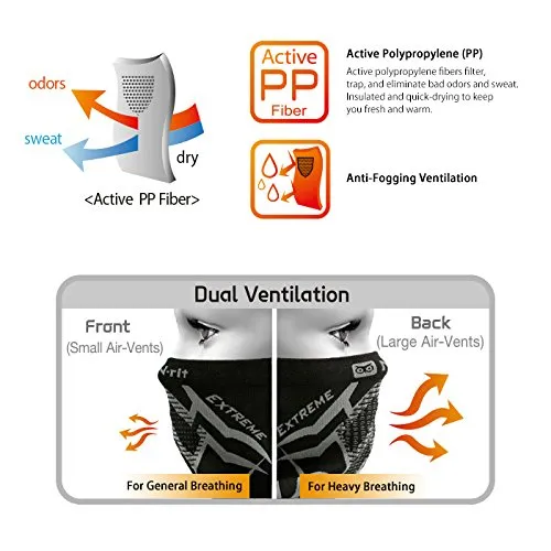 Fleece Neck Warmer N-Rit Tube 9 Extreme 3 Face Mask Headwear Ear Muff - Assorted Design 2pcs/3pcs