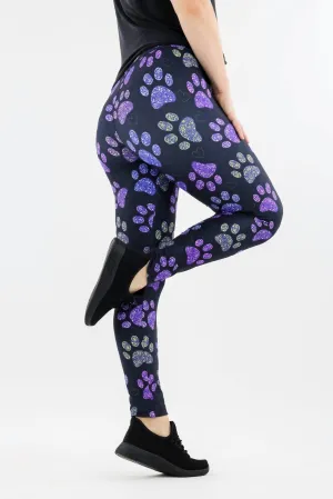 Floral Paws - Casual - Long Full Leggings