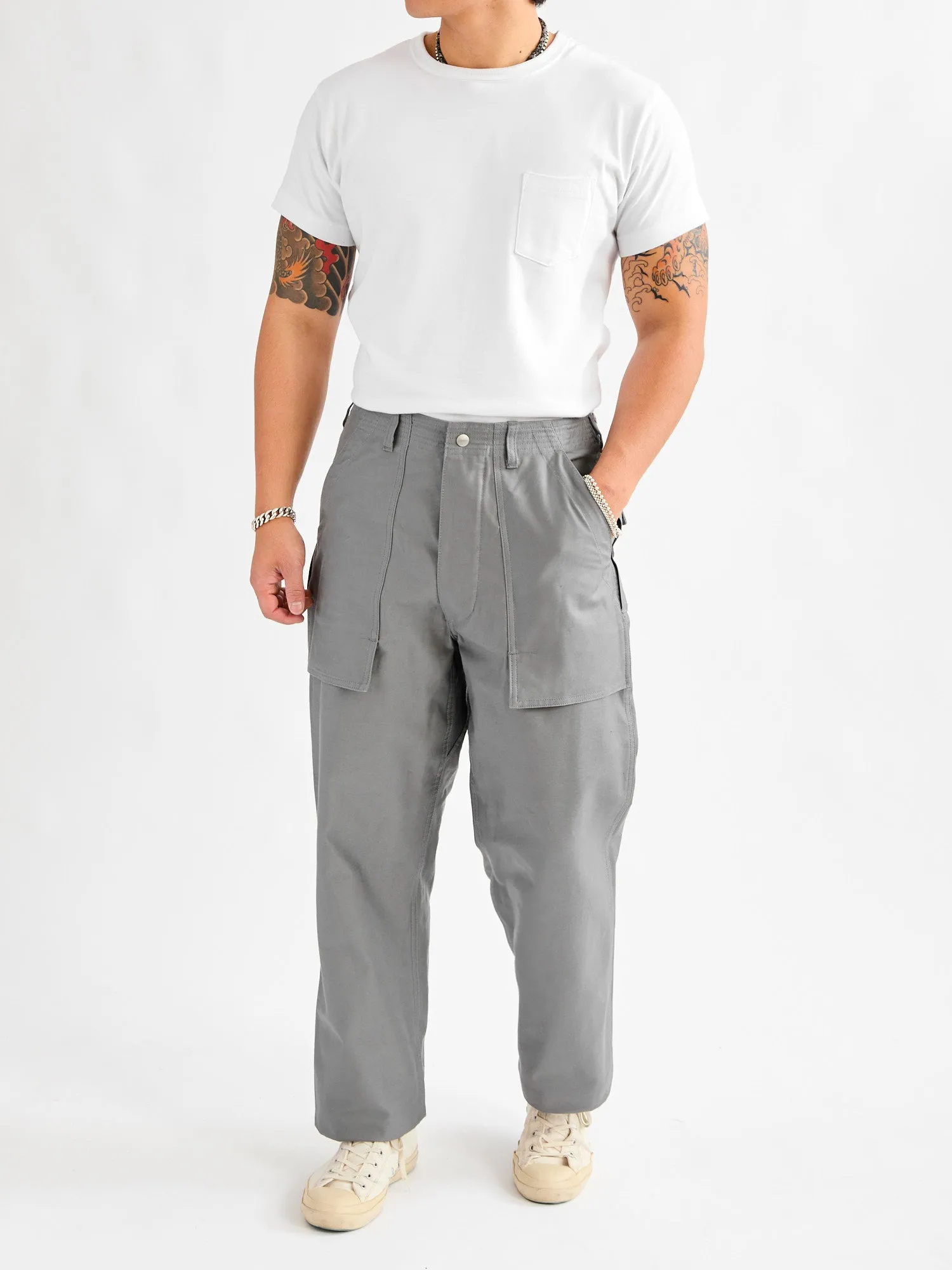 F.S Cultivator Pants in Grey Satin