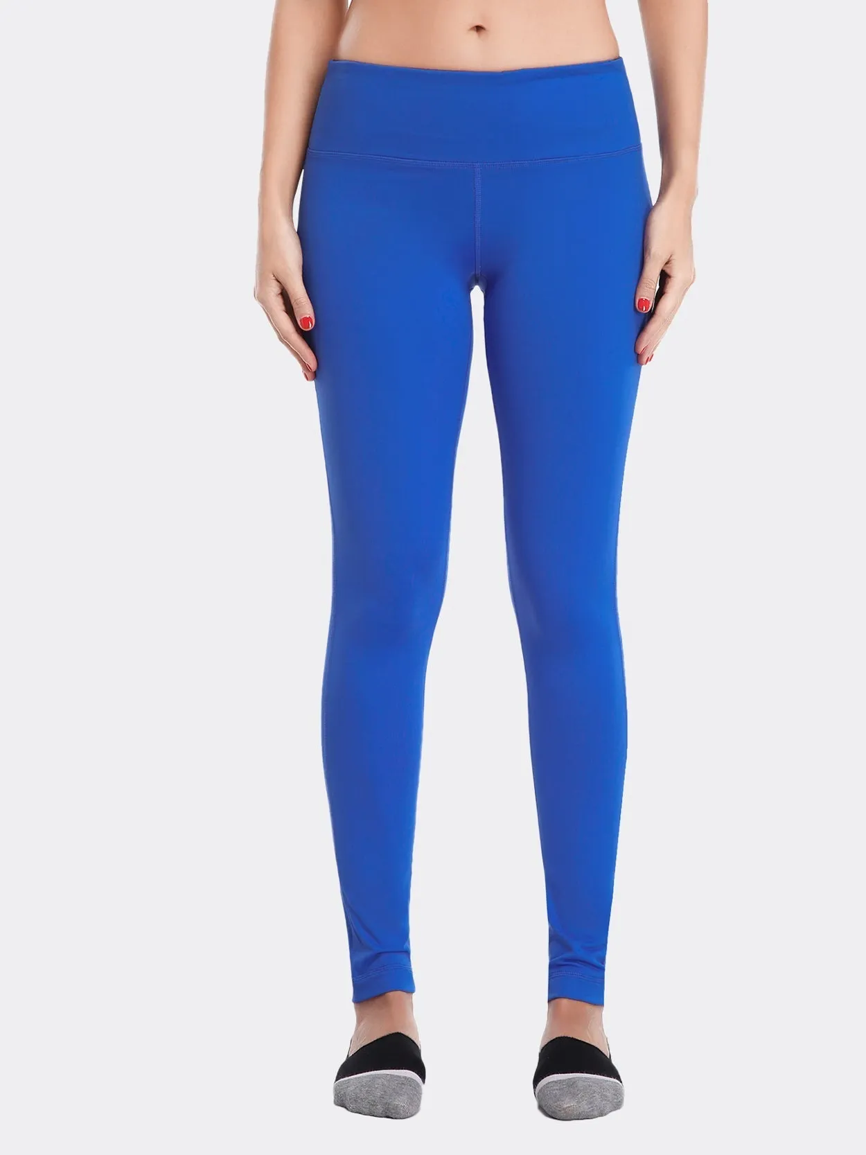 Full Length Yoga Pants Sports Leggings Blue