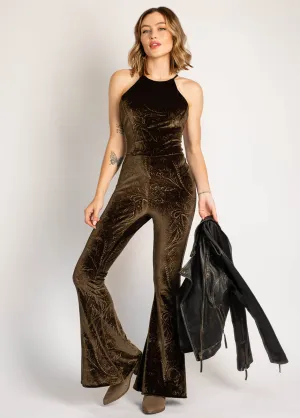 Gene Jumpsuit in Dark Olive