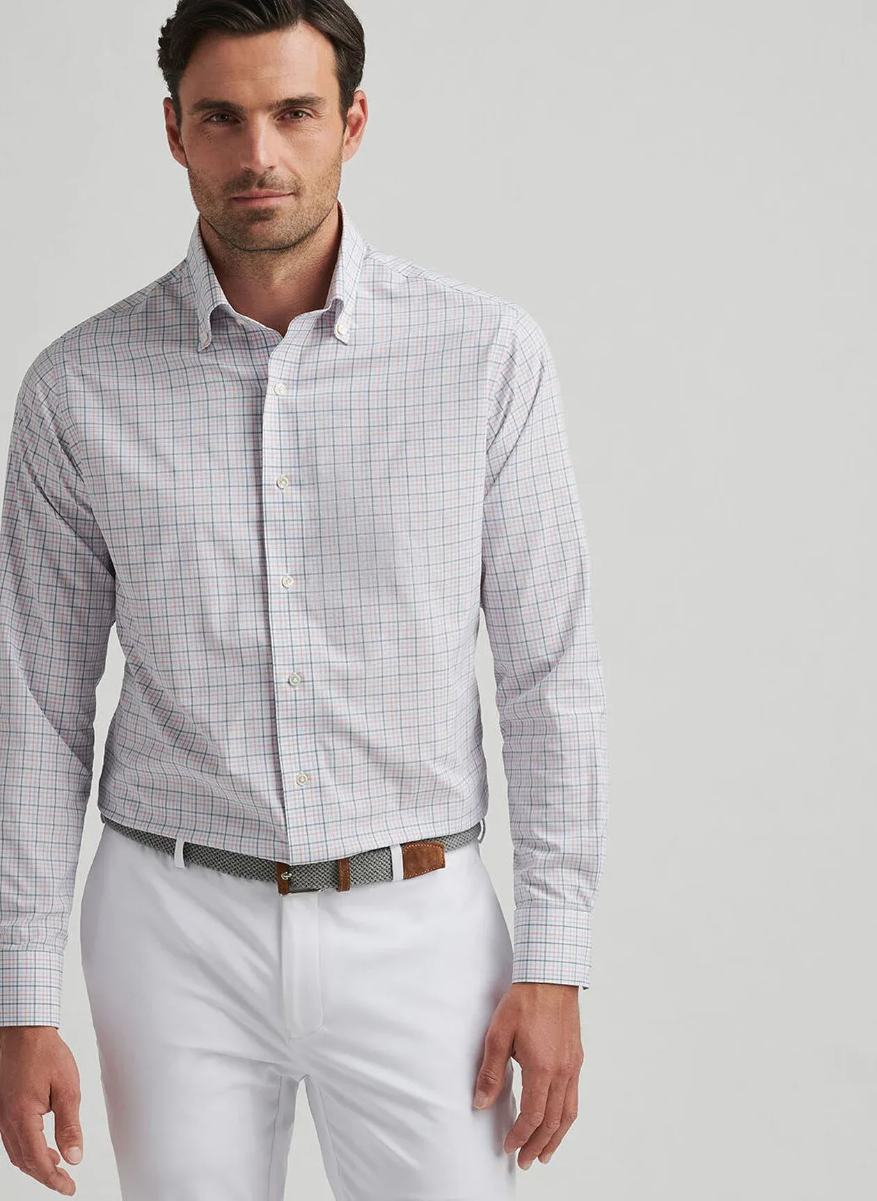 GETZ PERFORMANCE POPLIN SHIRT - NAVY