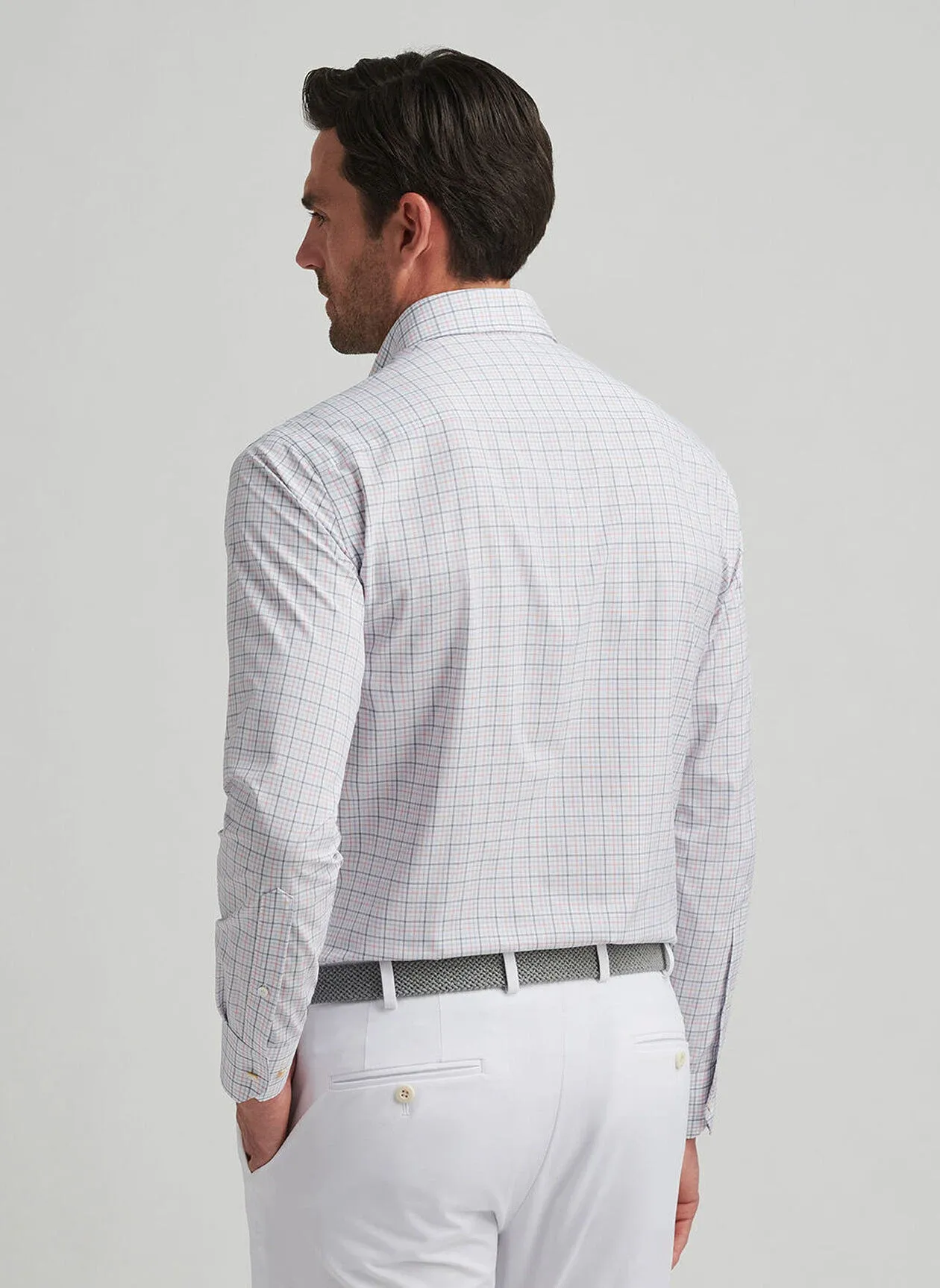 GETZ PERFORMANCE POPLIN SHIRT - NAVY