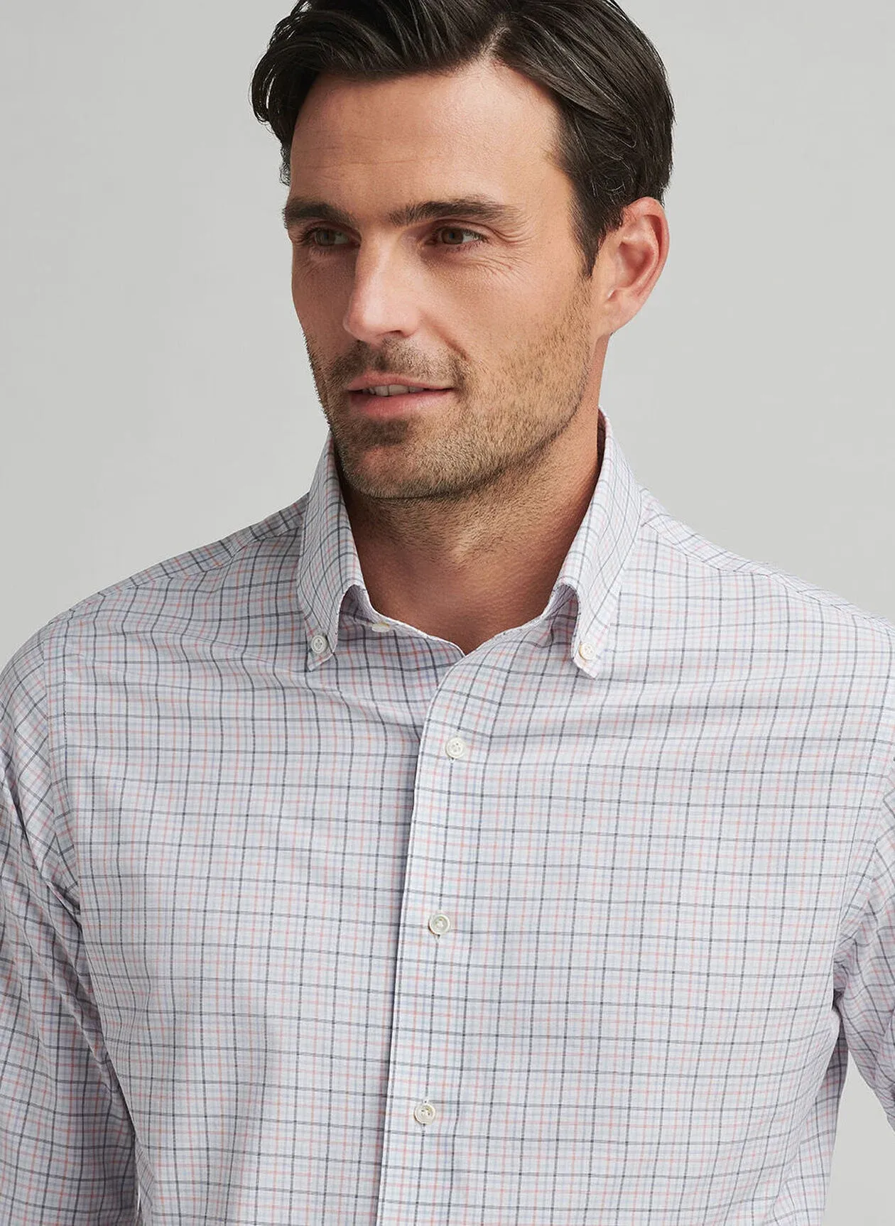 GETZ PERFORMANCE POPLIN SHIRT - NAVY