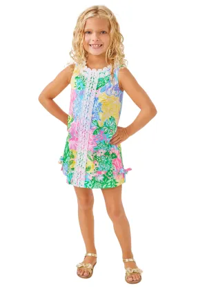 GIRLS LITTLE LILLY CLASSIC SHIFT - BRIGHT DELIGHT PATCH