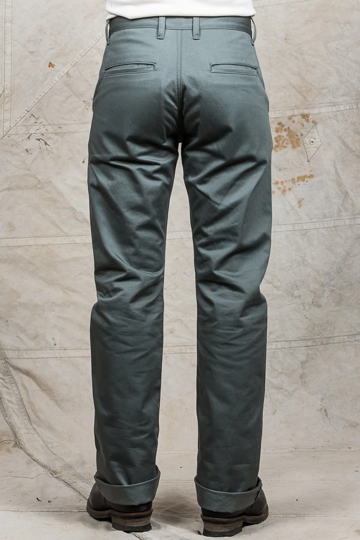 Indigofera Quinn Pants Bell Sateen Huey Green