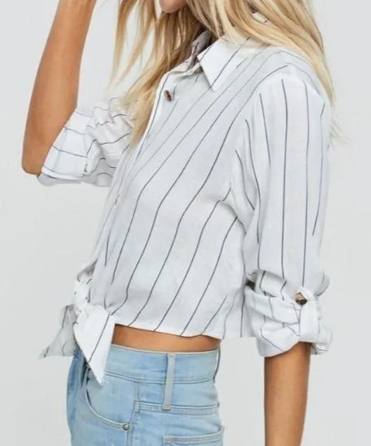 Jasmine Tie-Front Crop Top