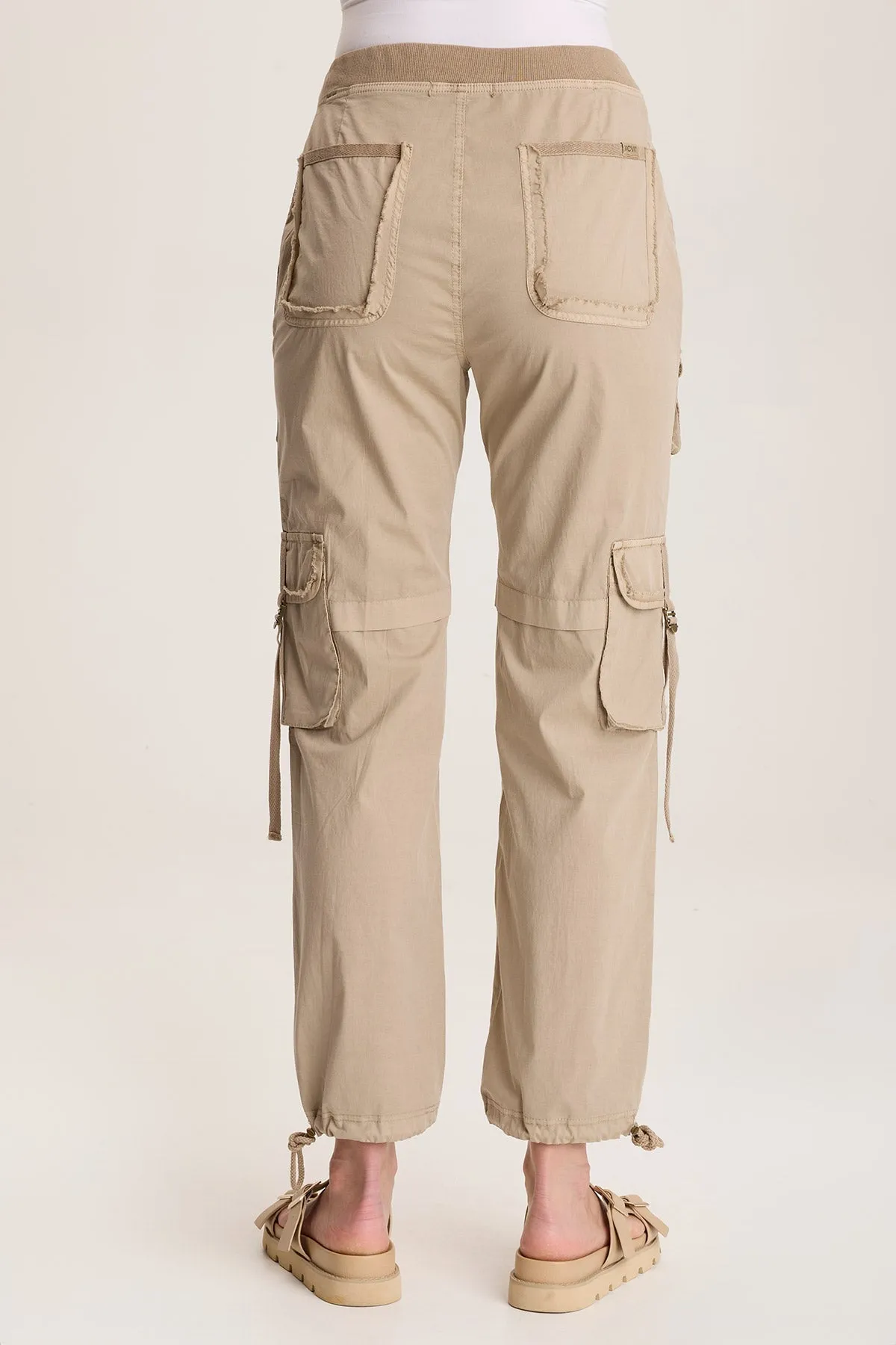 Jillit Poplin Cargo Jogger Crop Pant