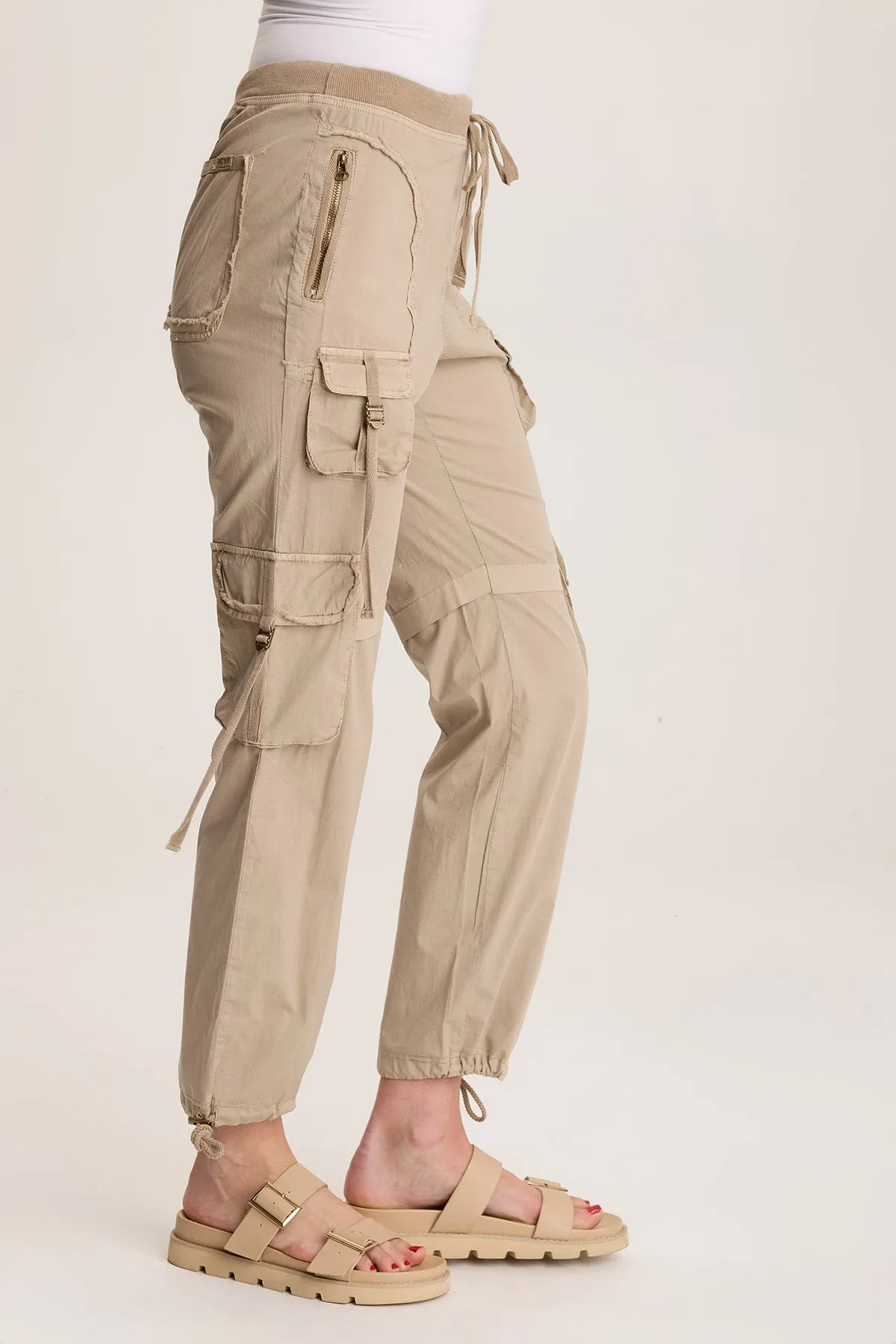 Jillit Poplin Cargo Jogger Crop Pant