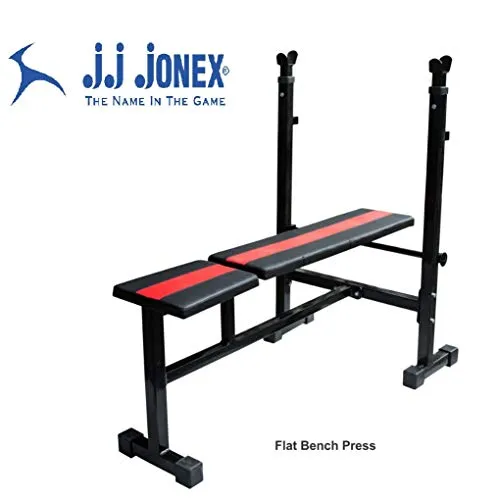 JJ Jonex 3 in 1 Bench for Multi-Functional Exercises (Incline, Decline & Flat) for Gym and Home Gym @ Kin Store
