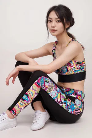 Johnny Was Bee Active Leggings With Pockets A8024-3