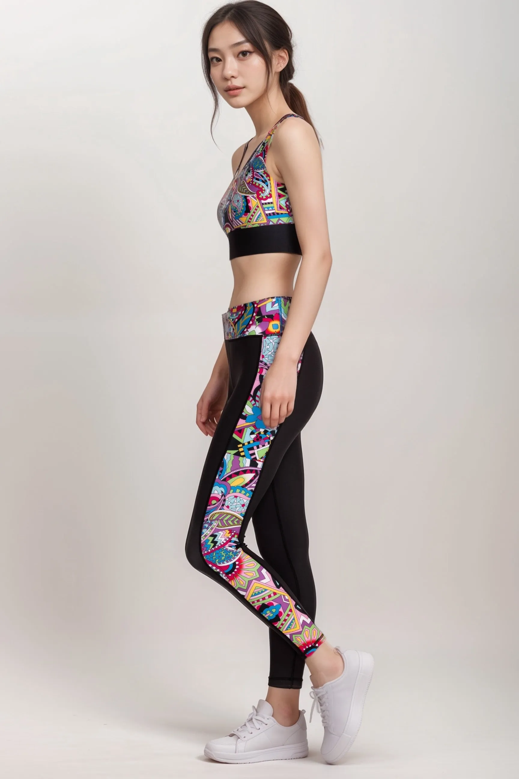 Johnny Was Bee Active Leggings With Pockets A8024-3