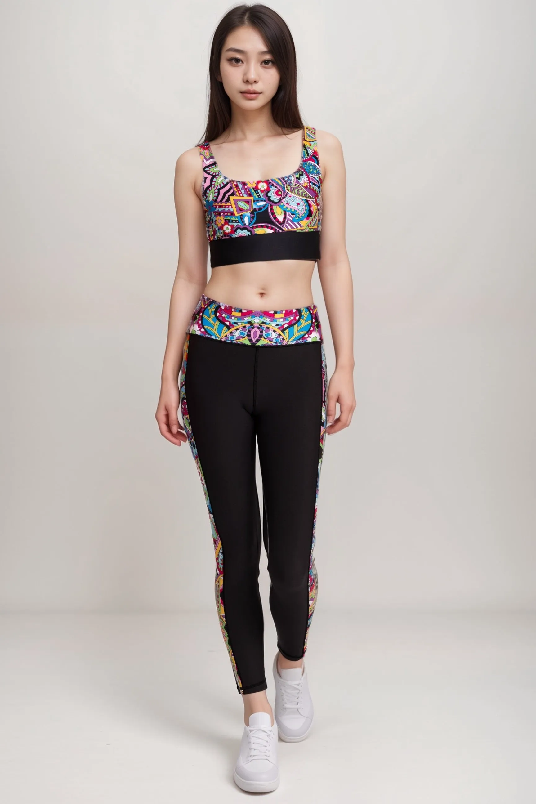 Johnny Was Bee Active Leggings With Pockets A8024-3