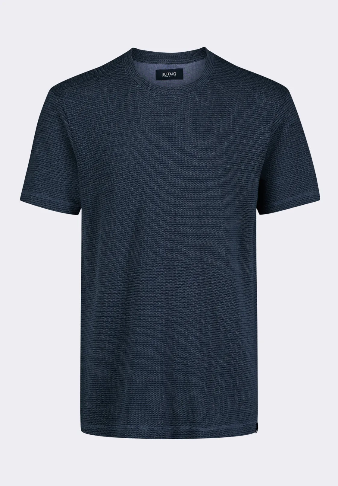 Karlton Men's Waffle-Knit Short-Sleeve Crewneck T-Shirt, Whale - BM24538