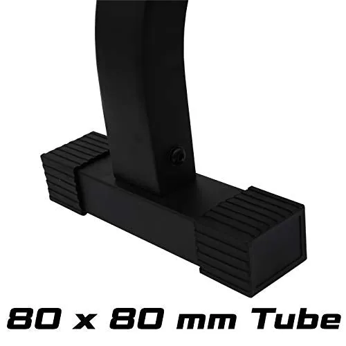 Kobo EB-1011 Imported Steel Heavy Duty Exercise Flat Bench for Home Gym (Black, Red)