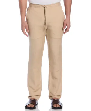 Linen Blend Core Drawstring Pant