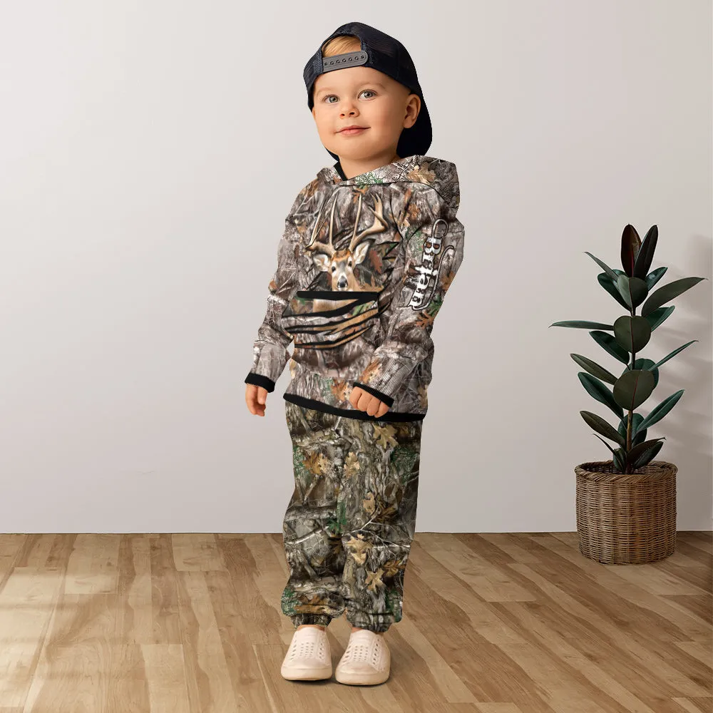 Love Hunting - Personalized Hunting Kid Hoodie & Kid Jogger Sweatpants