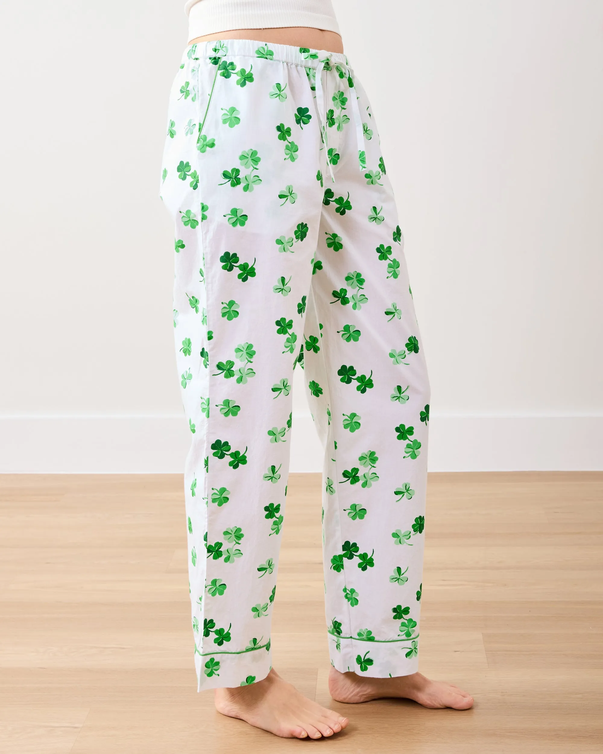 Lucky Clover - Petite PJ Pants - Cloud