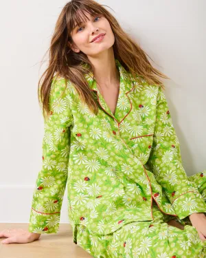 Lucky Daisy - Long PJ Set - Lime Twist
