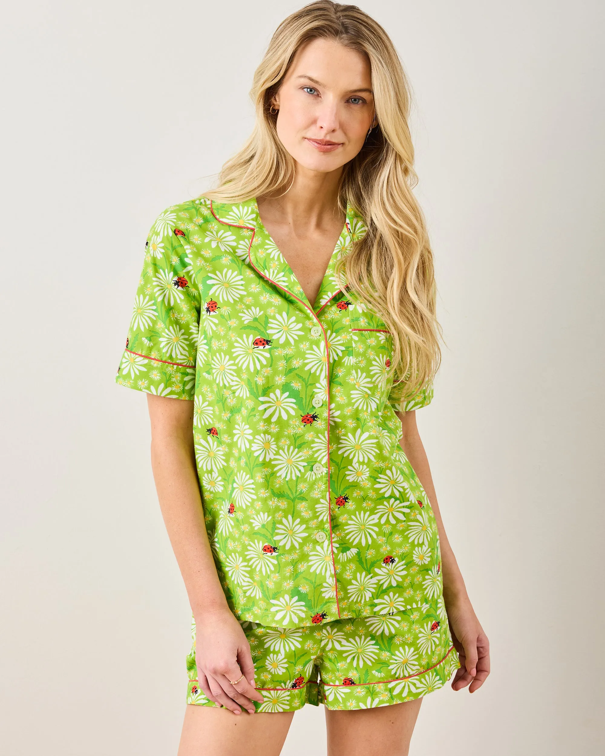 Lucky Daisy - Short PJ Set - Lime Twist
