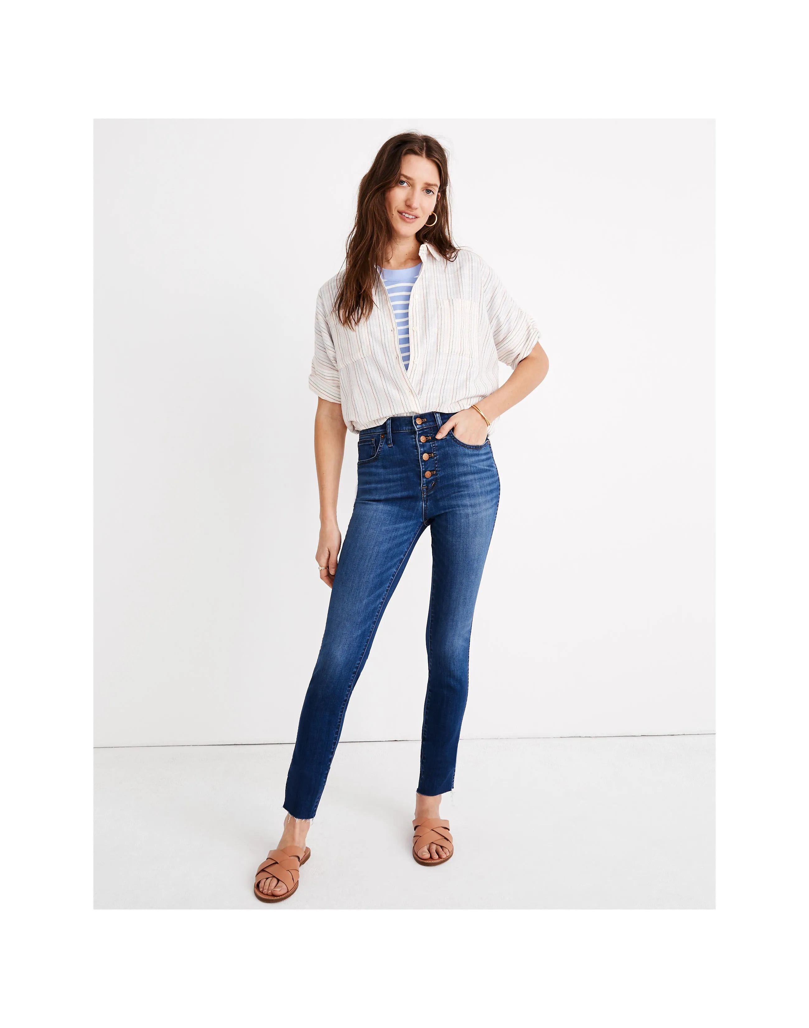 Madewell 10" High-Rise Skinny Crop Denim Jeans