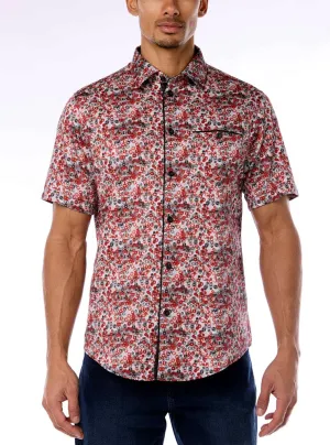 Men's casual short sleeve stretch shirt