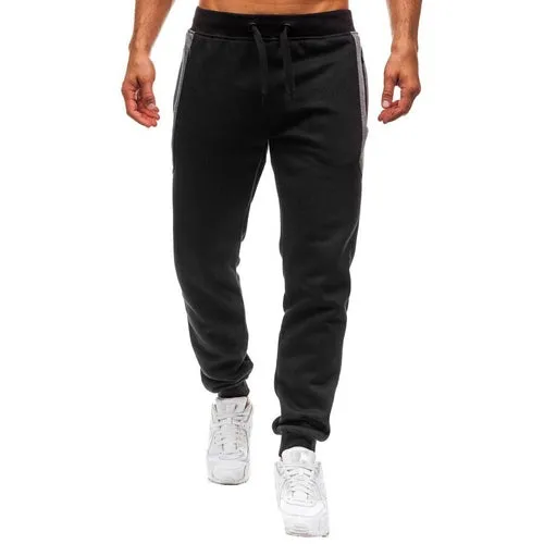 Men's casual twill cotton men's trousers Cotton tights Gray trousers,