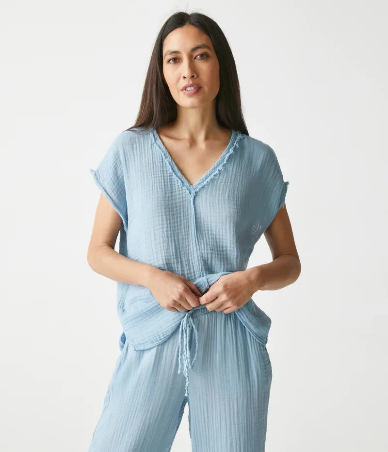 Michael Stars - Ashton Cropped Gauze Pant