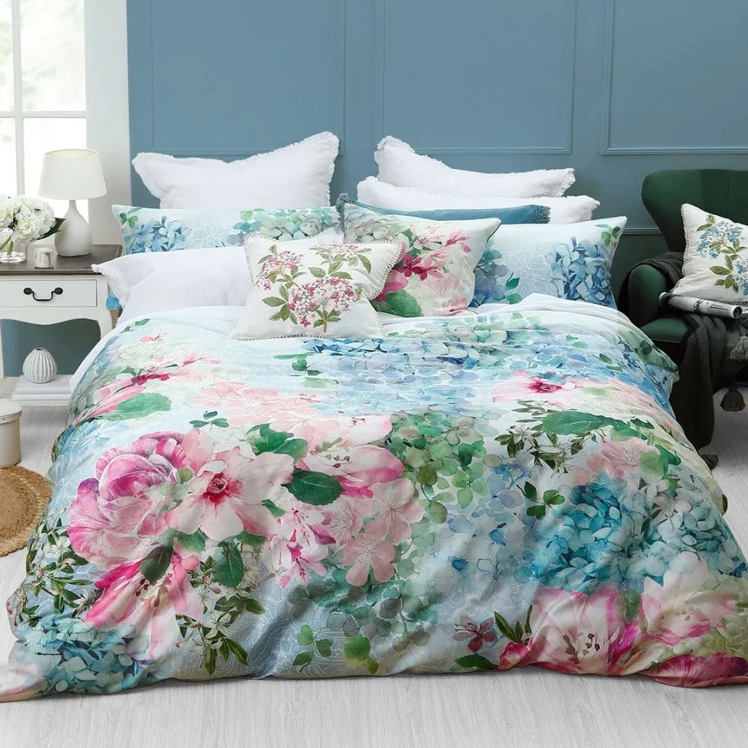 M.M Linen Multi Delf Duvet Cover Set