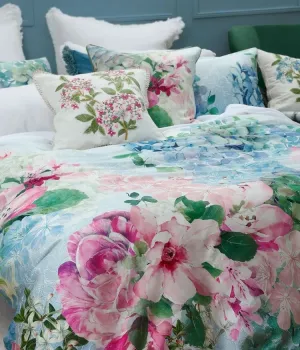 M.M Linen Multi Delf Duvet Cover Set