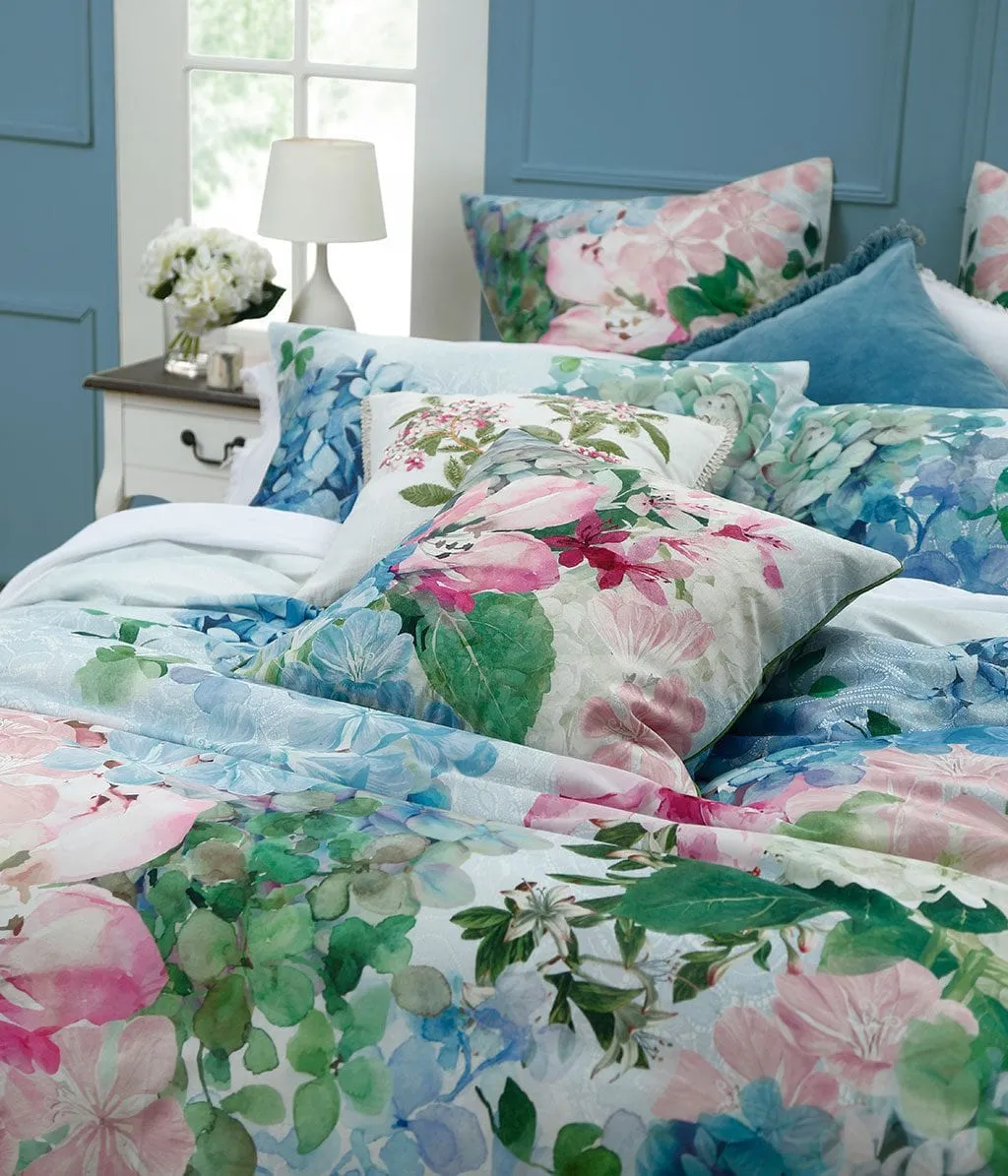 M.M Linen Multi Delf Duvet Cover Set