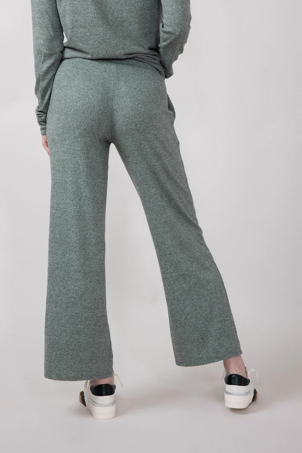 Mono B Hatchi Wide Leg Pants for Women in Dark Olive | KP-B0571-DARKOLIVE