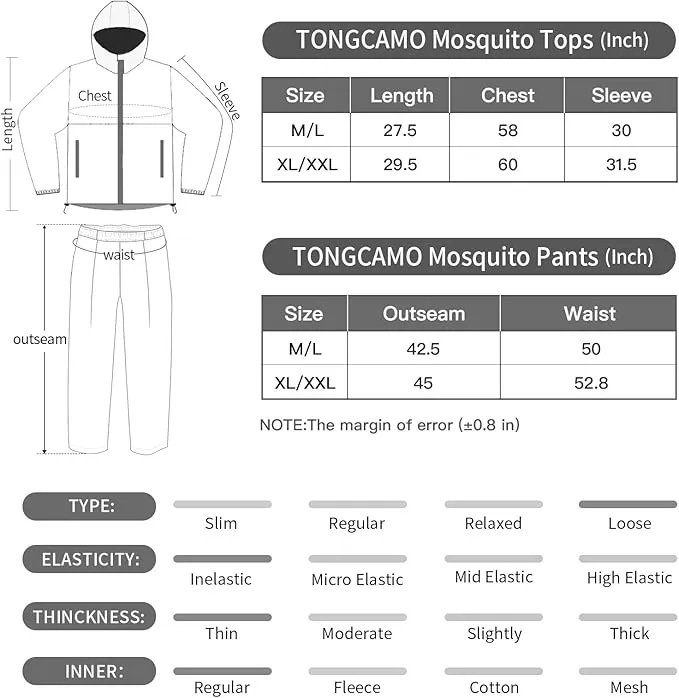 Mosquito Net Suit Camo Hunting Mesh Suit Bug Net Clothing with Hood Outdoor Protection No-See-Ums Garden Camping