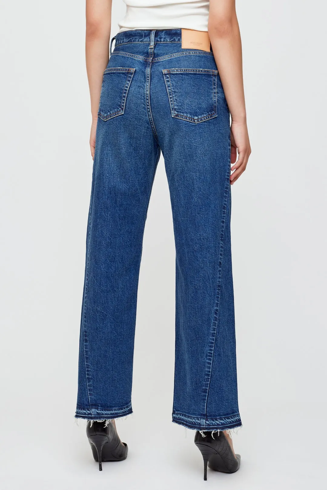 Moussy Vintage Espanola Wide Pants in Blue