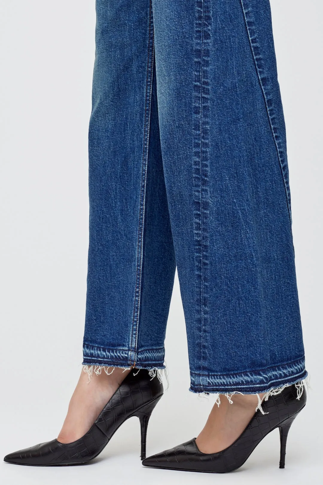 Moussy Vintage Espanola Wide Pants in Blue