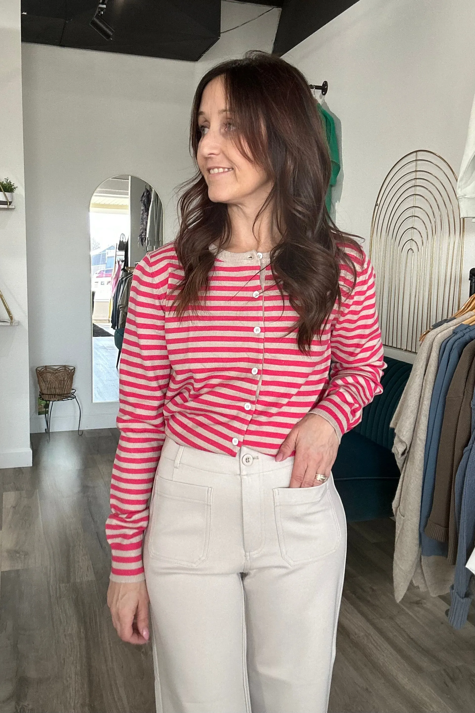 Natasha Ponte Crop Wide Leg Pant