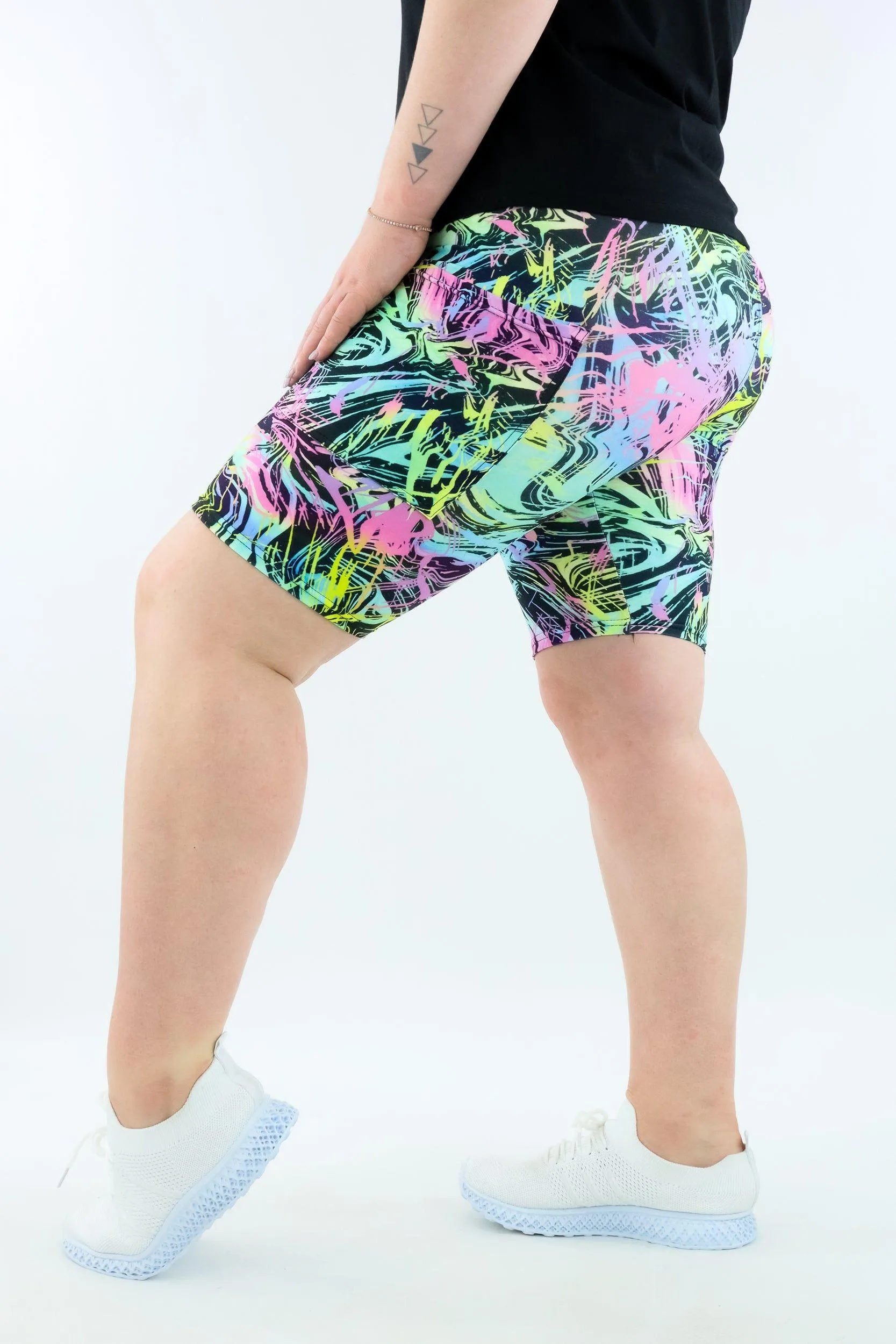 Neon Surge - Casual - Long Shorts - Pockets