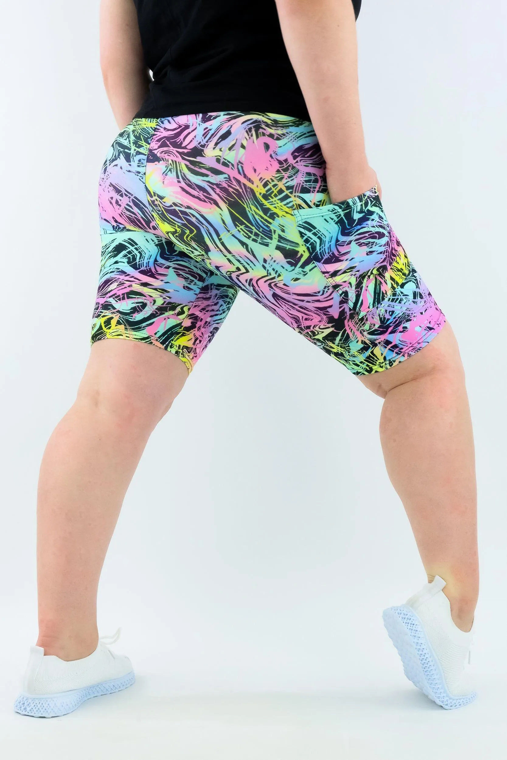 Neon Surge - Casual - Long Shorts - Pockets
