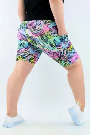 Neon Surge - Casual - Long Shorts - Pockets