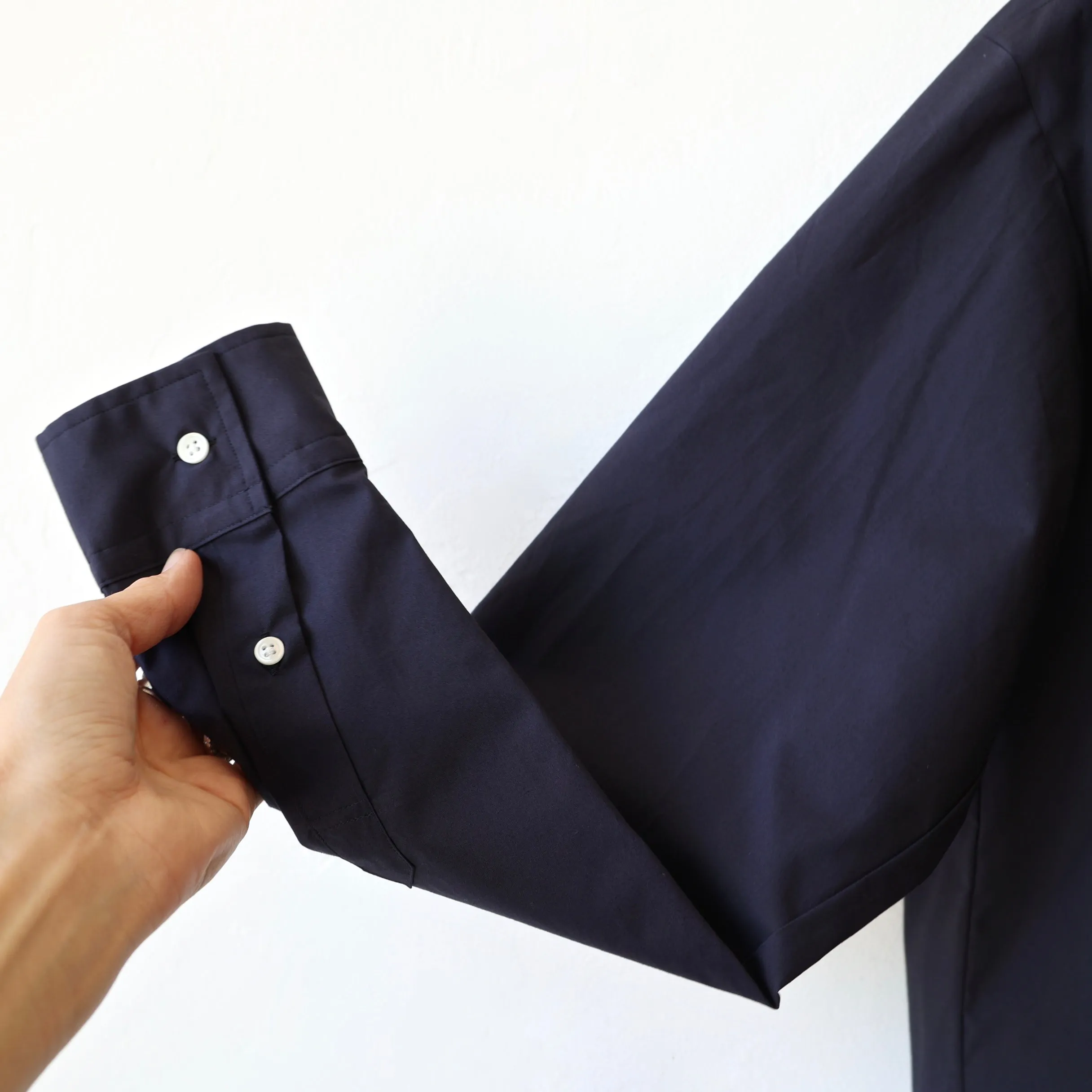 Nicholson & Nicholson Sailor Collar Shirt - Navy